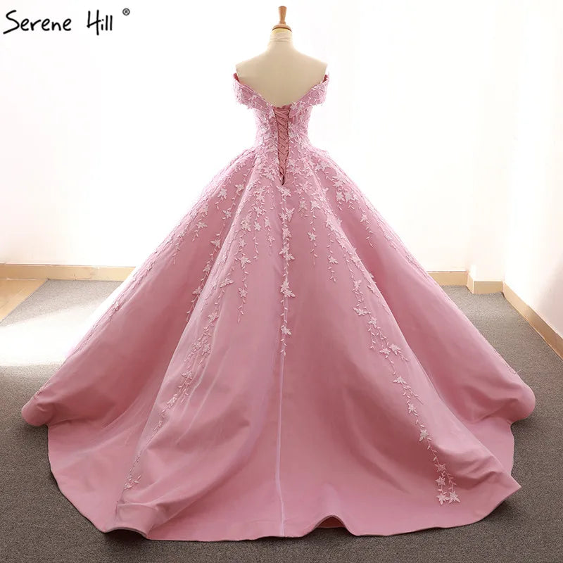 2024 Newest Fashion Princess Vintage Wedding Dress Appliques Off Shoulder Sexy Bridal Wedding Gown Floor Length Real Photo 66590