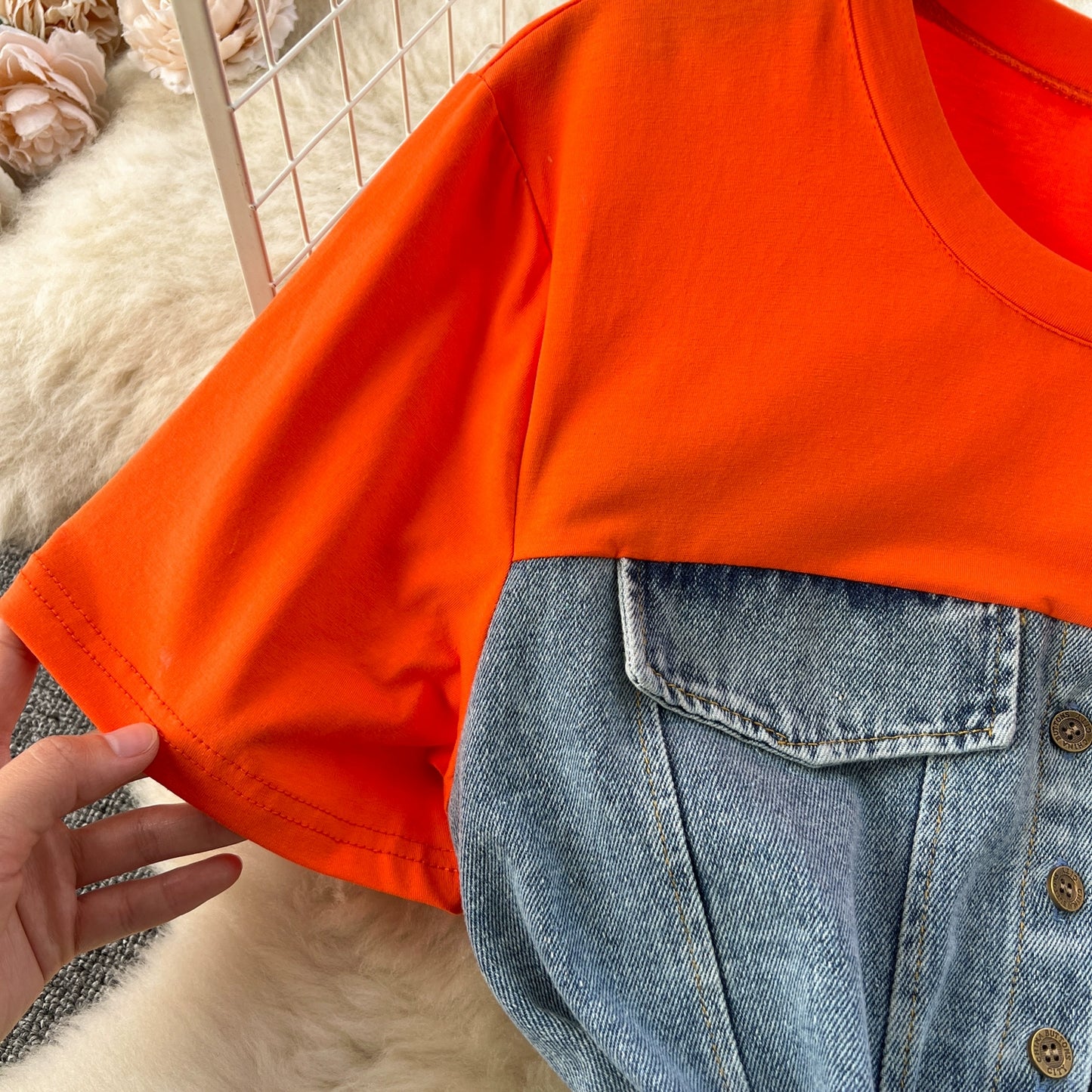 Spring Fashion Elegant Casual Women Patchwork Mini Denim Dress Vintage Slim Drawstring Dresses Female Party Clothes Robe New
