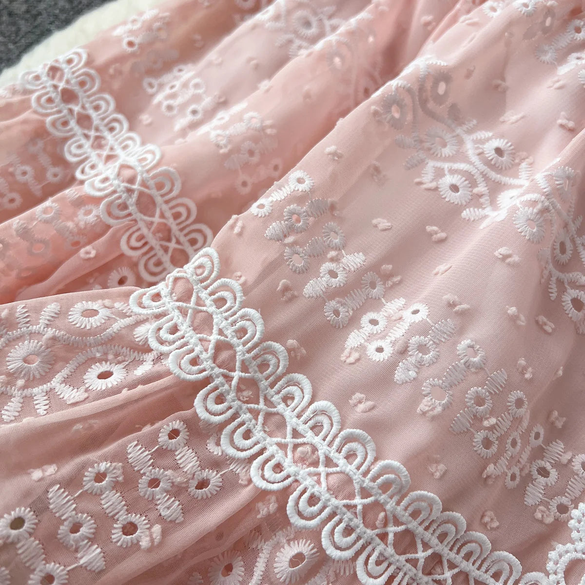 Dresses For Women 2023 Luxury Fashion Waist Lace Up Embroidery Dress Spring Long Sleeve Elegant Wedding Guest Party Mini Dress