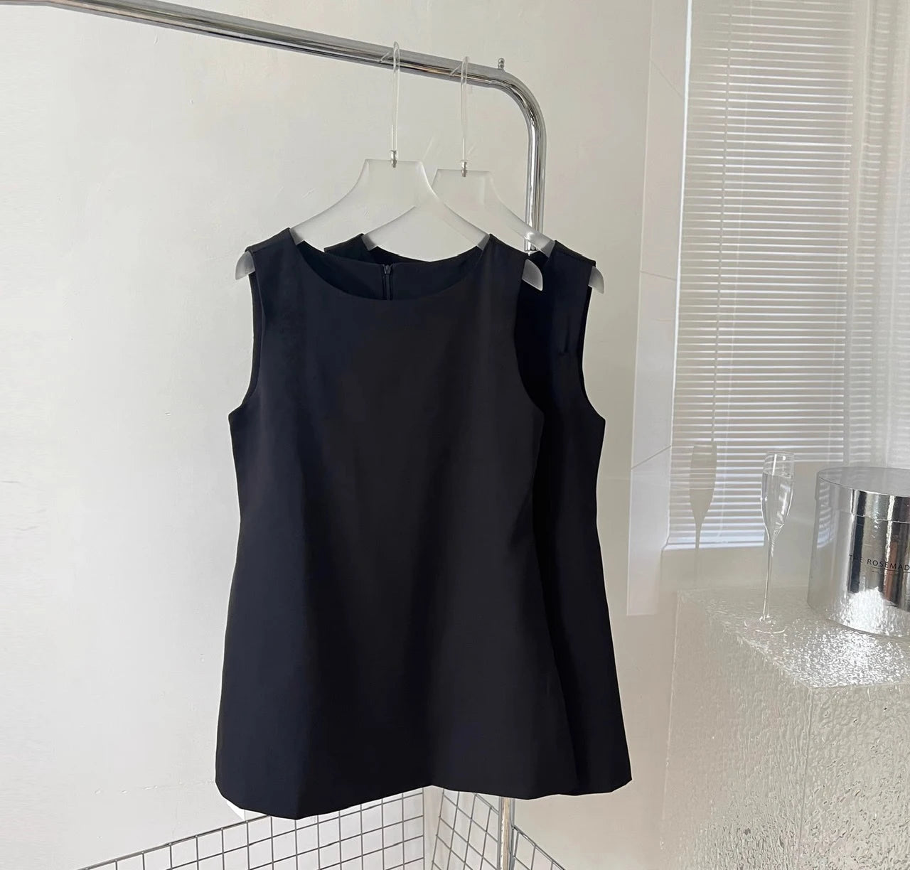 Small Fragrant Sleeveless A-line Dress With Big Bow Summer Women's Luxury Mini Dresses Trendy Temperament Evening Dress Elegant
