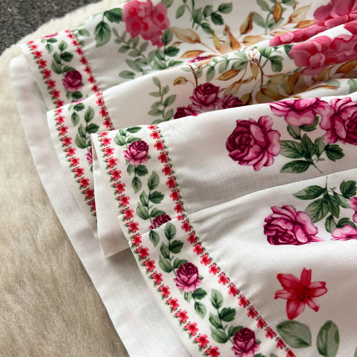 Summer Dress Women 2023 Fashion Clothing V Neck Vintage Floral Print Mini Dress Short Puff Sleeve Belted Elegant Party Dresses