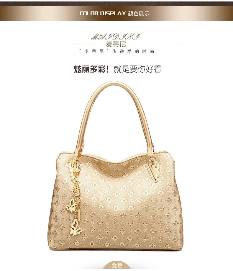 New fashion European and American one-shouldered cross-body handbags, large bags, medium bags, mother-in-law bags, women's bags