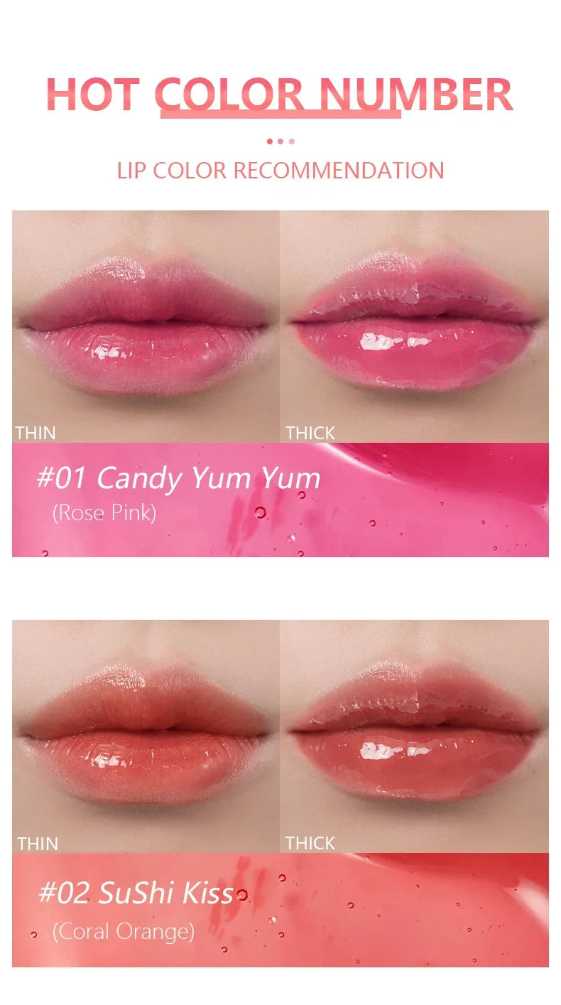Long-Lasting Waterproof Lipstick High Shine Mirror Pearl Lip Gloss Oil Glitter Gloss Makeup Cosmetic for Women