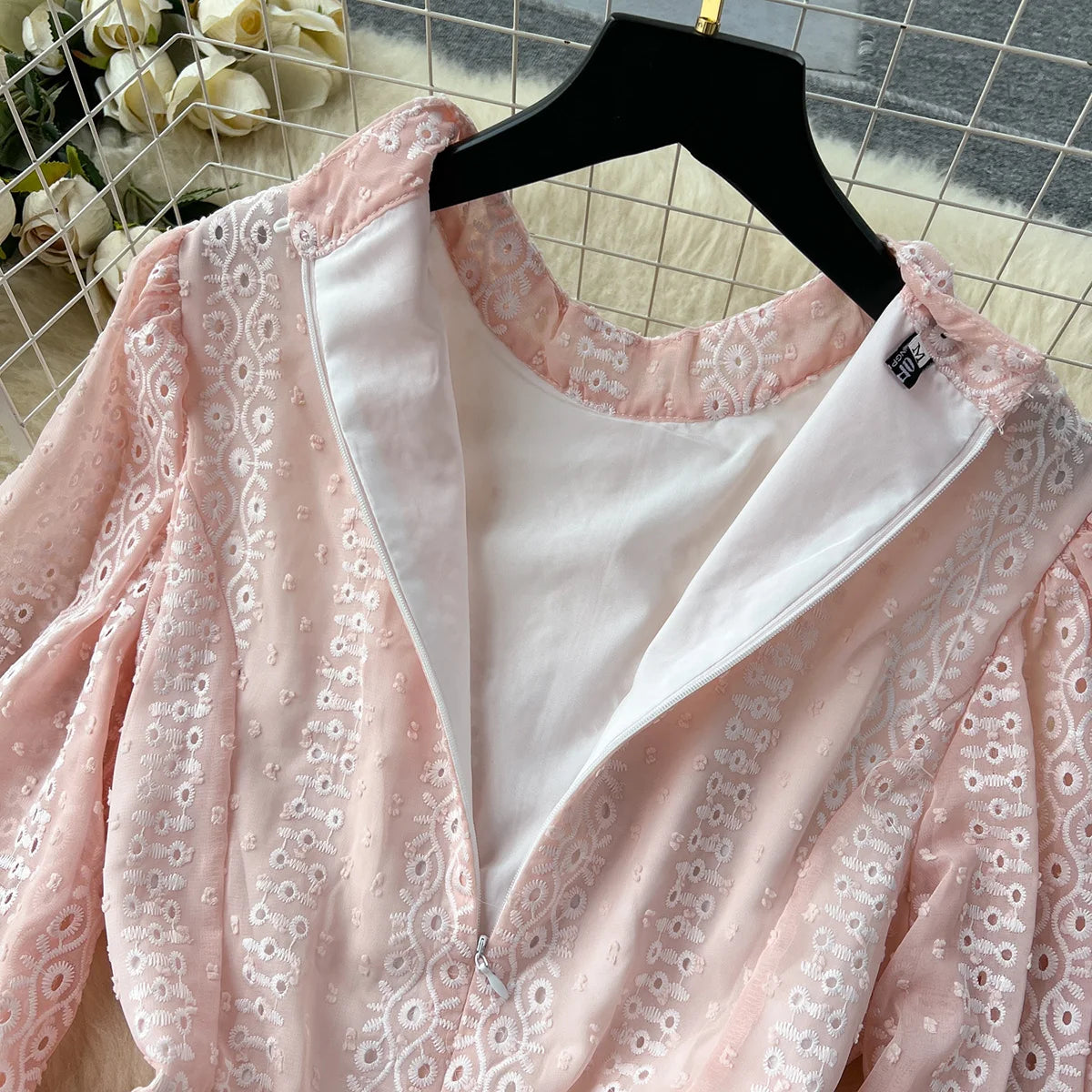 Dresses For Women 2023 Luxury Fashion Waist Lace Up Embroidery Dress Spring Long Sleeve Elegant Wedding Guest Party Mini Dress