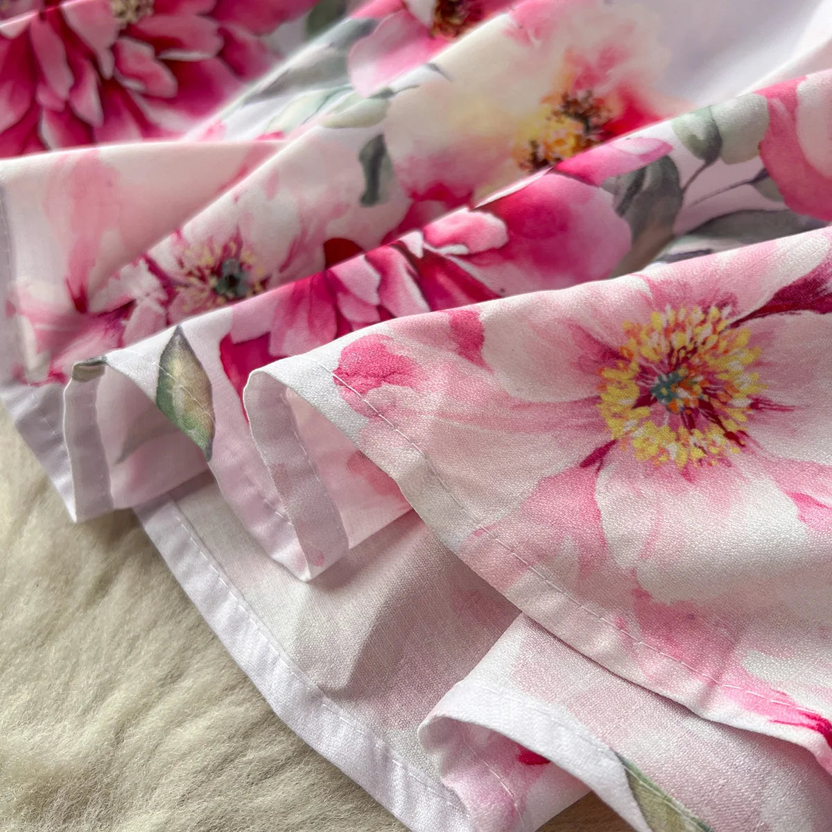 Elegant Party Dresses Women Round Neck Button Up Vintage Floral Print Dress Spring Summer Long Lantern Sleeve Belted Mini Dress