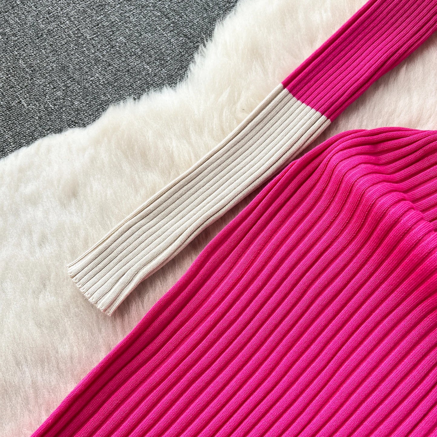 Elegant Polo-neck Long Sleeve Knit Bodycon Pencil Dress Slim Basic Fashion Sweater Vestido Sexy Women Autumn Winter Clothing