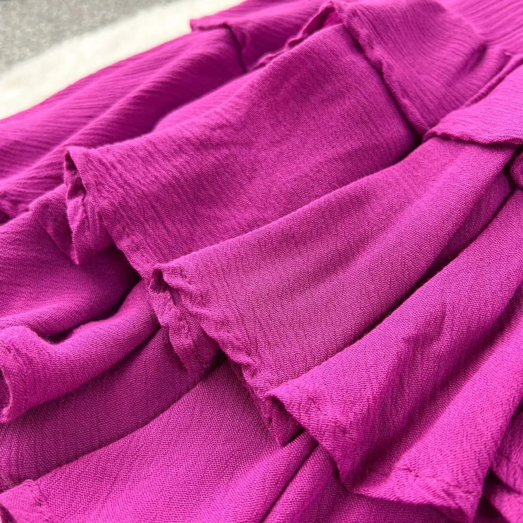 Vintage Puff Sleeve Ruffle Dress Women O-Neck A-Line Elegant Casual Party Prom Dresses Korean Autumn Fashion Female Vestidos New