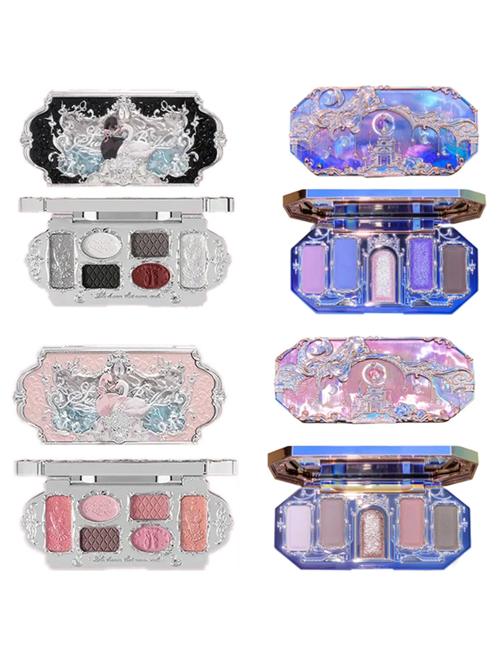 Moonlight Mermaid Gemstone Eyeshadow Palette Highly Pigmented Matte Shimmer Swan Ballet Eye shadow Collection