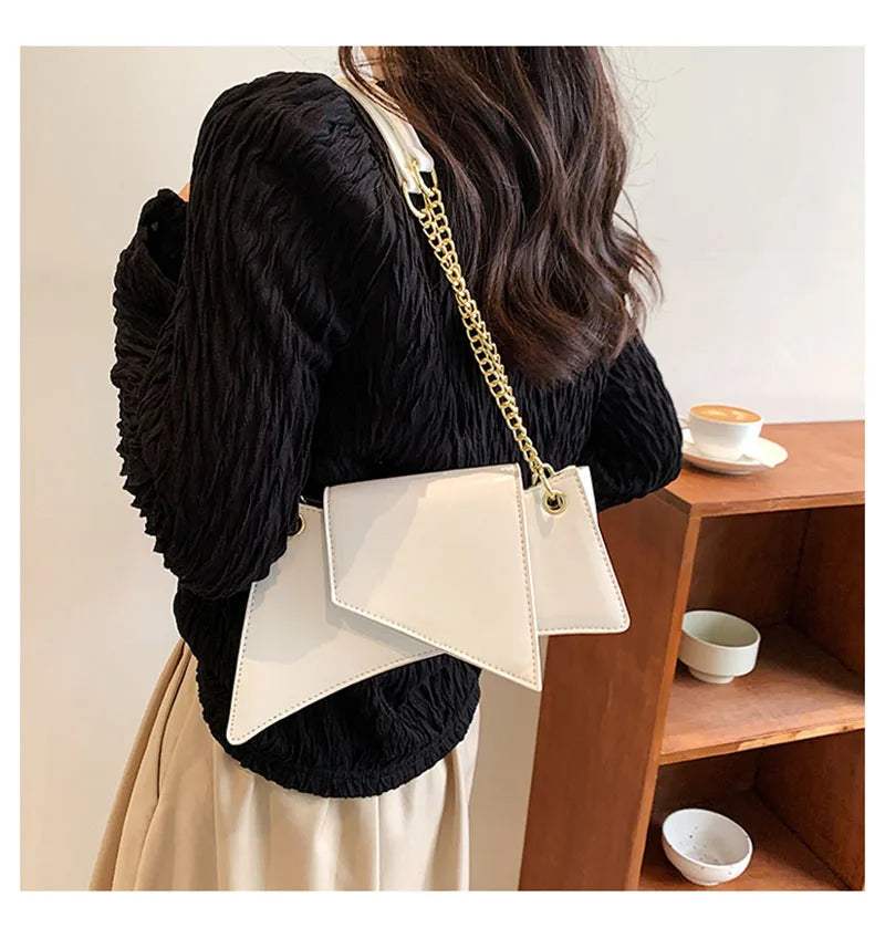 High quality Ladies Shoulder Bag Sense of luxury Chain Handbags Premium Leather Retro Women Bags Designer Lady Armpit Bag Clutch