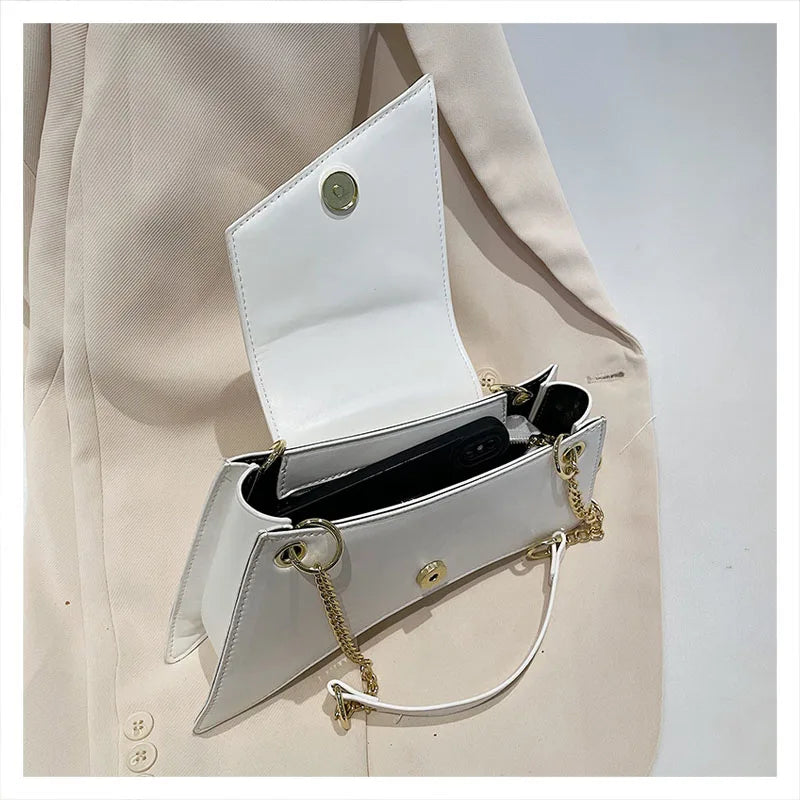 High quality Ladies Shoulder Bag Sense of luxury Chain Handbags Premium Leather Retro Women Bags Designer Lady Armpit Bag Clutch