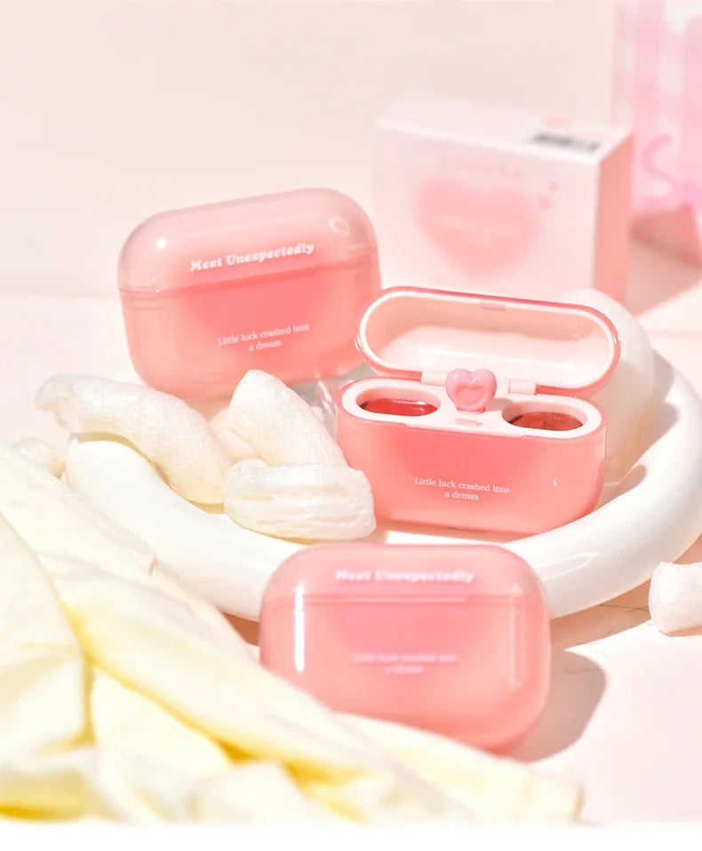 GOGO TALES Double Lip Gloss Mirror Finish Nude Color Korean Lipstick Matte, Non-Sticky Lip Mud for Long-Lasting Vegan Makeup