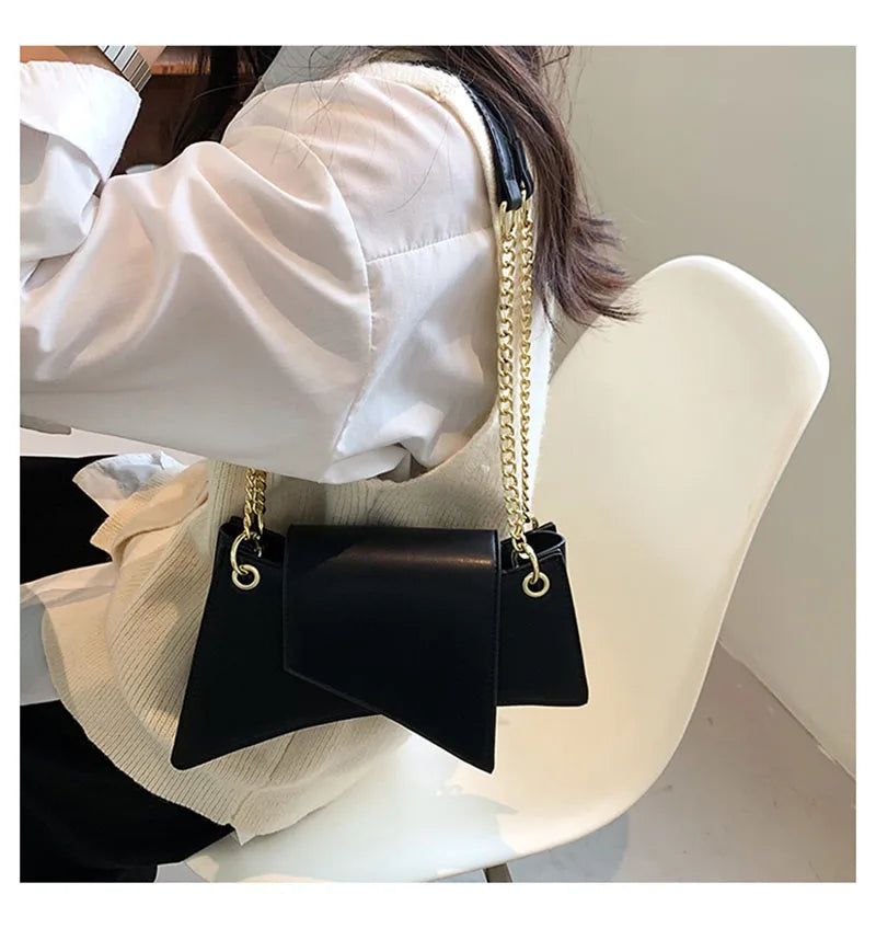 High quality Ladies Shoulder Bag Sense of luxury Chain Handbags Premium Leather Retro Women Bags Designer Lady Armpit Bag Clutch