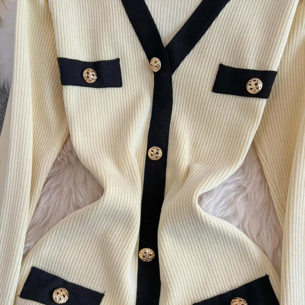 Elegant Women Fashion Casual Bodycon Knitted Dress Vintage Single Breasted Party Birthday Prom Vestidos Female Clothes Long Robe