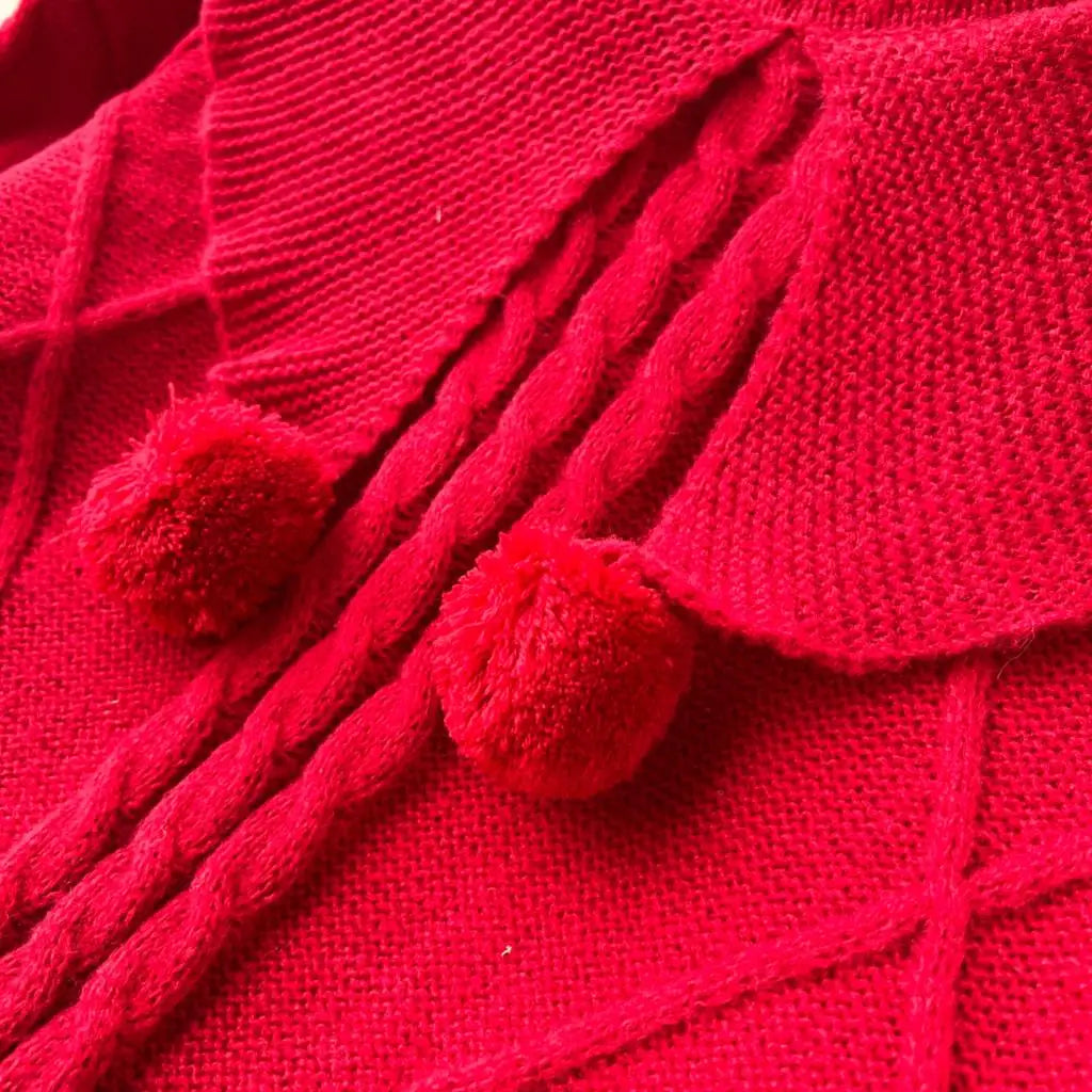 Y2k Sweet Knitted Dresses for Women Autumn Winter Christmas Sweater Loose Knitwears Mini Dress Korean Fashion Female Vestidos