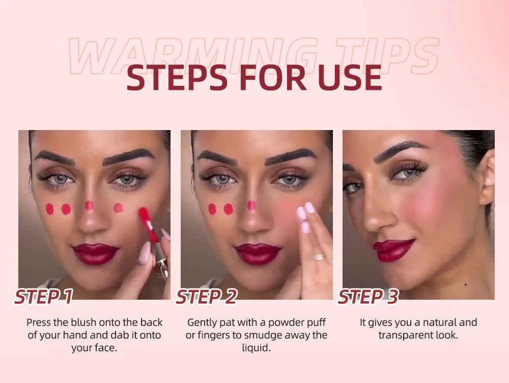Rare Liquid Blush Beauty Natural Hydrating Pigmented Liquid Blush Easiest to Apply Non-tacky Texture Soft Pinch Liquid Blush