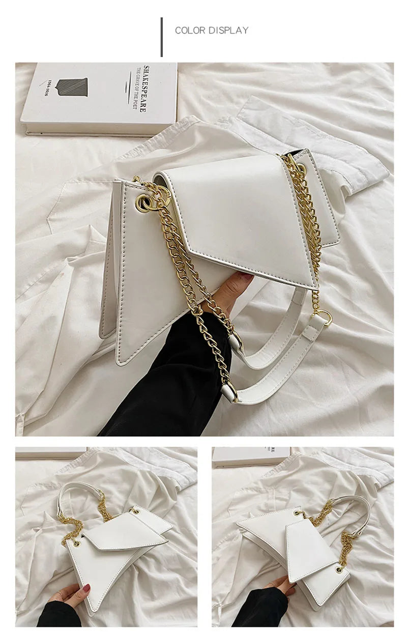 High quality Ladies Shoulder Bag Sense of luxury Chain Handbags Premium Leather Retro Women Bags Designer Lady Armpit Bag Clutch