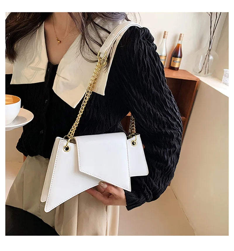 High quality Ladies Shoulder Bag Sense of luxury Chain Handbags Premium Leather Retro Women Bags Designer Lady Armpit Bag Clutch