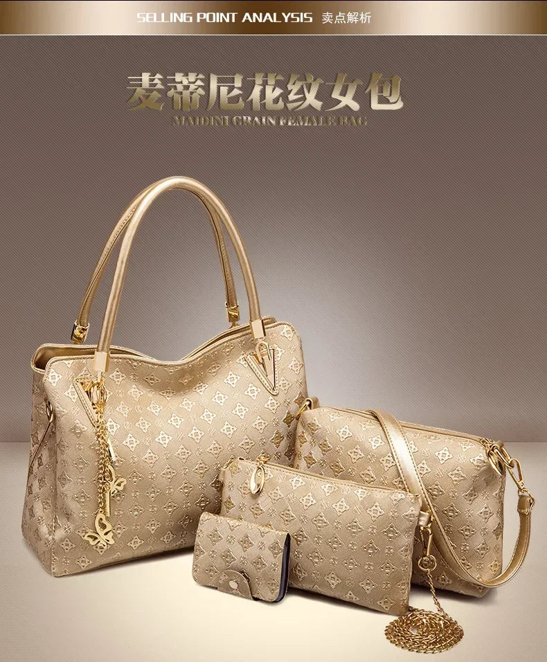 New fashion European and American one-shouldered cross-body handbags, large bags, medium bags, mother-in-law bags, women's bags