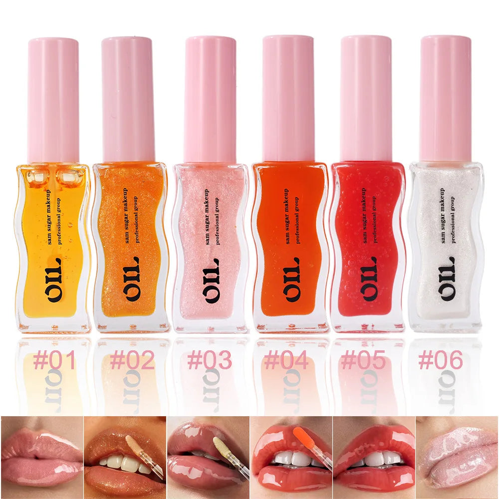 Giso Honey Infused Hydrating Lip Oil High-shine and Non-sticky finish Glowing Lips Fruit Honey Essence Lip Gloss 8ml