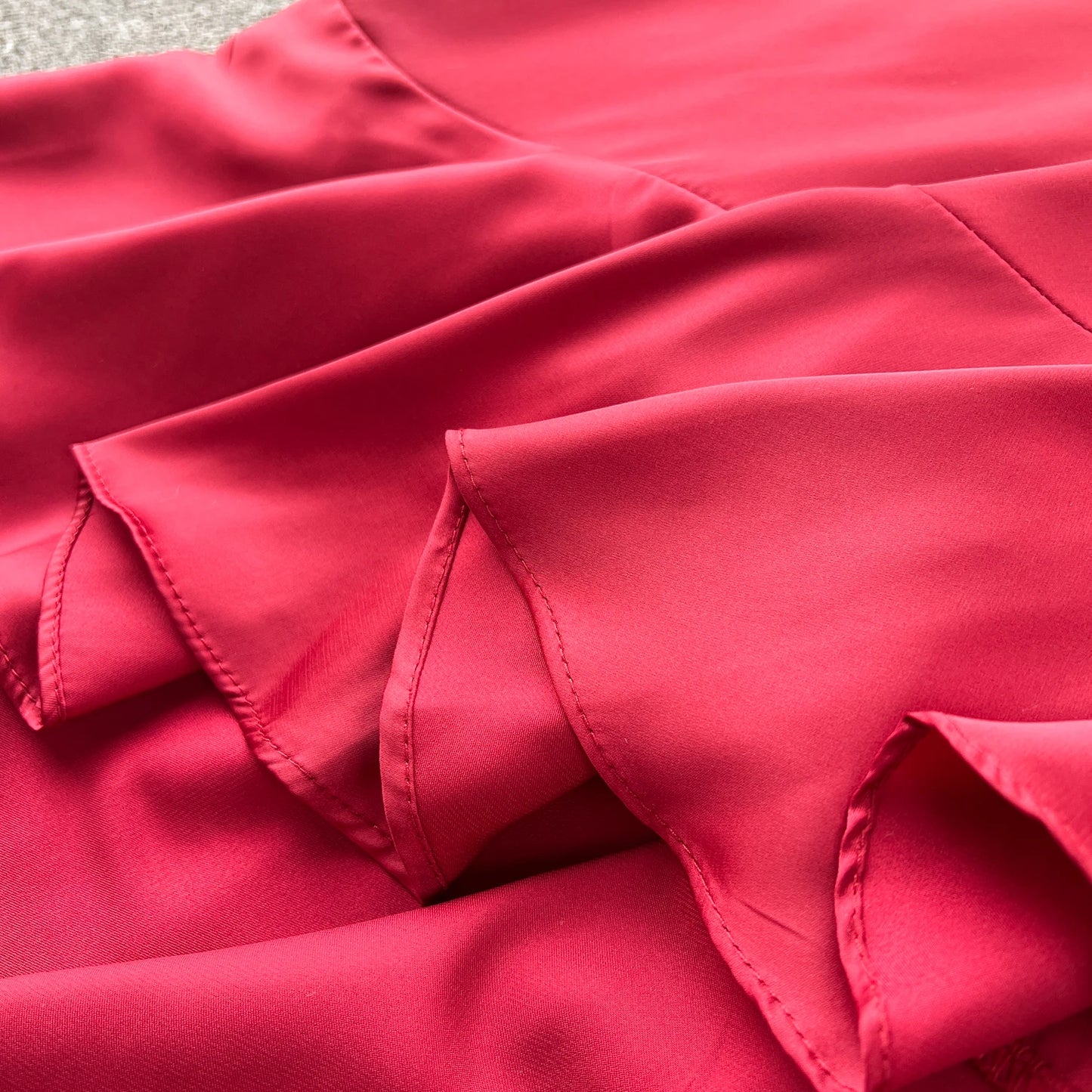 Women Elegant Satin Dress Summer Bandage High Waisted Ruffled Irregular Blazer Dresses Ladies A-line Vintage Party Long Robe