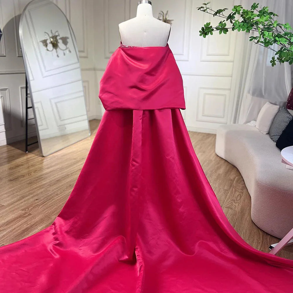 Serene Hill-Sage Green Mermaid Evening Dresses for Women, Strapless, Elegant, Sexy, Beaded, Wedding Party, 2023, BLA72126