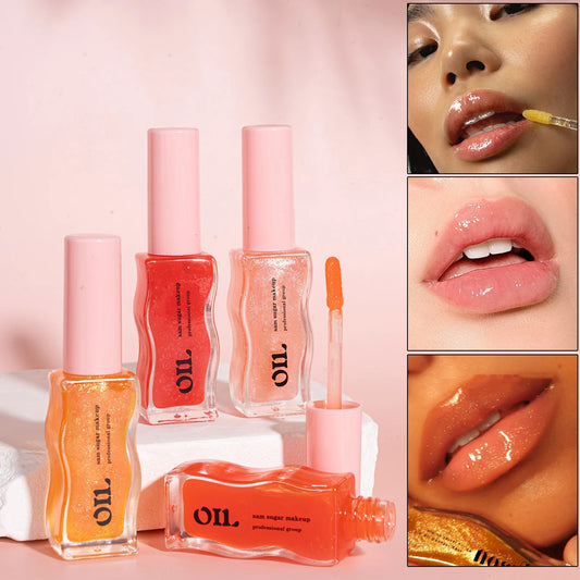 Giso Honey Infused Hydrating Lip Oil High-shine and Non-sticky finish Glowing Lips Fruit Honey Essence Lip Gloss 8ml